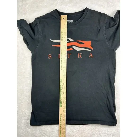 Sitka Shirt Men’s Sz Medium Black Graphic Tee Outdoor Hunting Short Sleeve - Picture 5 of 8